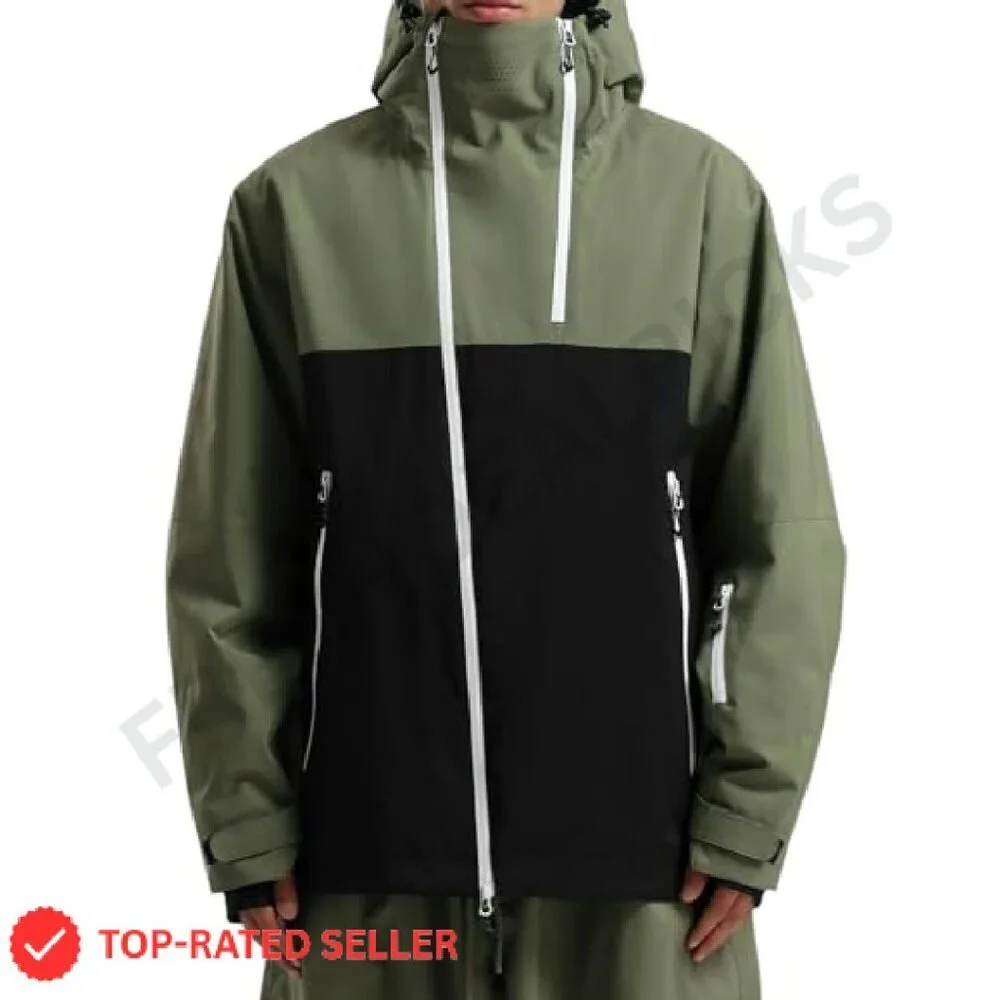 Waterproof Insulated Snowboard Jacket Ski Coat Hooded Winter Hiking Warm
